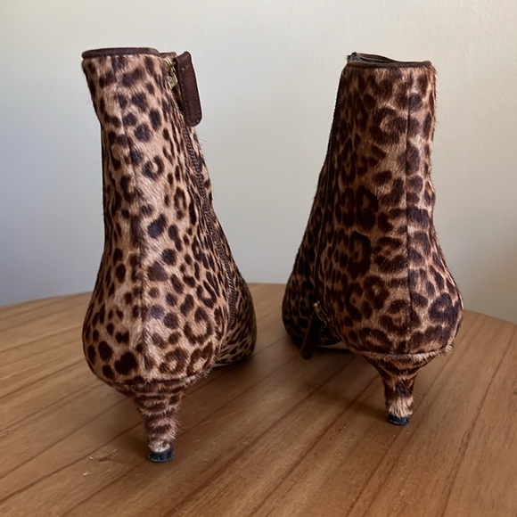 J Crew leopard ankle boot - like new - Picture 6 of 7